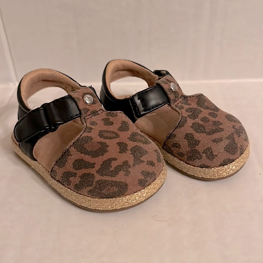 UGG Baby Girl's Emmery Leopard Sandals